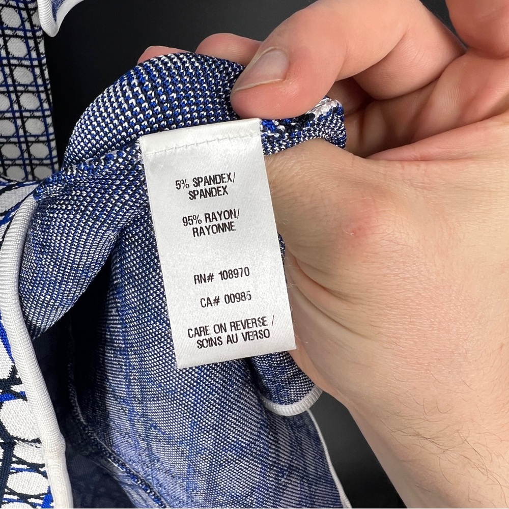 MATCHING SET - Zac Posen Knit Printed Jacket and Dress Set - Picture 17 of 17